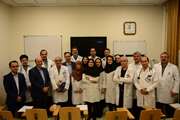جلسه تقدیر از فعالیت‌های دکتر زندپارسا رئیس پیشین بخش قلب مجتمع و معارفه دکتر اسلامی رئیس جدید این بخش در مجتمع بیمارستانی امام خمینی (ره)