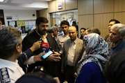 عیادت دکتر کولیوند سرپرست اورژانس کشور از مصدومان سانحه واژگونی اتوبوس دانشگاه آزاد بستری در مجتمع بیمارستانی امام خمینی (ره)