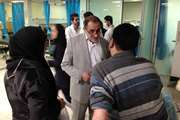 بازدید نوروزی دکتر رستمیان، عضو هیئت رئیسه دانشگاه از مجتمع درمانی بیمارستان امام خمینی (ره) و بیمارستان ولیعصر در هفتمین روز سال 98