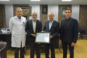تقدیر نماینده سازمان جهانی کیوکوشین کای کاراته اروپا IFK از مجتمع بیمارستانی امام خمینی (ره)