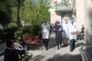 اجرای طرح فاصله گذاری فیزیکی و غربالگری بیماران در درمانگاه شهید داستانی بیمارستان شریعتی