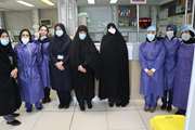بازدید رئیس جامعه زنان بسیج کل کشور از مجتمع بیمارستانی امام خمینی (ره)