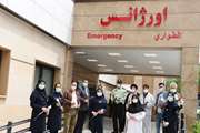 قدردانی مدافعان امنیت از کادر درمانی بیمارستان رازی به مناسبت هفته سلامت