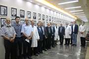 مراسم رونمایی از یادمان اساتید بازنشسته بیمارستان فارابی برگزار شد