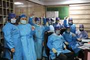 گزارش تصویری مجاهدت های دلسوزانه کادر درمانی بیمارستان ضیائیان، در جبهه خط مقدم مبارزه با کرونا