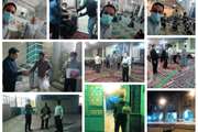 بازدید کارشناسان بهداشت حرفه‌ای شبکه بهداشت و درمان اسلامشهر از مساجد محل برگزاری مراسم شب قدر