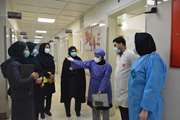 بازدید کارشناس مسئول کنترل عفونت وزارت بهداشت از مجتمع بیمارستانی امام خمینی (ره)