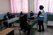 نظارت کارشناسان بهداشت محیط مرکز بهداشت جنوب تهران بر رعایت شیوه نامه های بهداشتی در مدارس