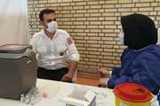 واکسیناسیون گروه شغلی آتش‌نشانان در شهرستان اسلامشهر
