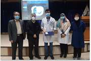 قدردانی از دانشجوی پزشکی مرکز آموزشی درمانی بهارلو به مناسبت هفته پژوهش 