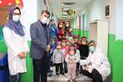 دیدار رئیس بیمارستان مرکز طبی کودکان با کودکان مهد کودک