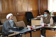 دیدار مسئول فرهنگی بسیج جامعه پزشکی دانشگاه با رئیس بیمارستان رازی