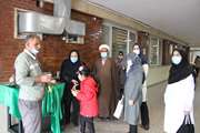 برپایی ایستگاه پذیرایی صلواتی به مناسبت وفات حضرت معصومه (س) در مرکز طبی کودکان