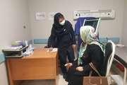 برگزاری پایگاه غربالگری فشارخون و پالس اکسیمتری در بیمارستان رازی به مناسبت هفته سلامت زنان