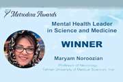 اهدای جایزه Metrodora  به دکتر مریم نوروزیان