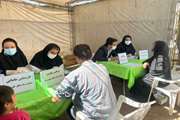 برپایی ایستگاه سلامت در کوره پزخانه منطقه 19 تحت پوشش مرکز بهداشت جنوب تهران به مناسبت هفته سلامت 