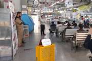 برگزاری جلسه آموزشی خود مراقبتی مرکز بهداشت جنوب تهران در بازار میوه و تره‌بار کارون