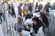 ارائه خدمات سلامت رایگان کارشناسان مرکز بهداشت جنوب تهران در مراسم عید غدیر