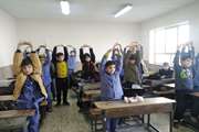 انجام حرکات ورزشی وکششی در مدارس شهرستان اسلامشهر