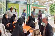 برگزاری ایستگاه خدمات سلامت رایگان در شهروند خانی‌آباد تجحت پوشش مرکز بهداشت جنوب تهران به مناسبه هفته سلامت