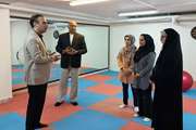 بازدید مدیر تربیت بدنی از سالن ورزشی سرای دخترانه وصال دانشگاه علوم پزشکی تهران