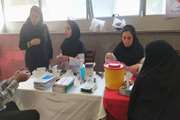 برپایی غرفه مرکز بهداشت جنوب تهران به مناسبت روز جهانی قلب در مجتمع شهید غنی پور