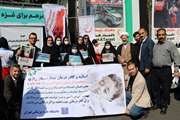 اجتماع بزرگ کادر درمان در محکومیت حملات وحشیانه رژیم صهیونیستی به غزه در میدان فلسطین