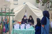برپایی میز خدمت مرکز بهداشت جنوب تهران به مناسبت هفته سلامت 1403 در بوستان شهدا