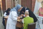 برپایی میز سلامت مرکز بهداشت جنوب تهران برای اجرای پویش ملی فشارخون و دیابت