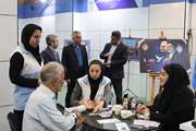 بازدید رئیس مرکز بهداشت جنوب تهران از نمایشگاه‌های روایت پیشرفت در دولت سیزدهم