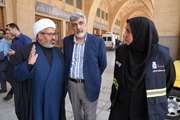 استقرار کادر درمان و تجهیز تخت بستری در مصلای تهران برای خدمت‌رسانی در مراسم تشییع پیکر مطهر رهبر شهید