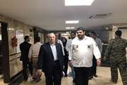 دکتر پیر حسین کولیوند از مجروحان بستری در بیمارستان سینا عیادت کرد