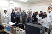 تیم مدیریت ایمنی بیمار بیمارستان سینا از واحد آزمایشگاه این مرکز بازدید کردند