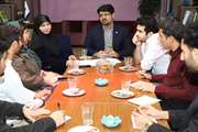 نشست معاون دانشجویی فرهنگی دانشگاه و مدیر امور دانشجویی با دبیران شورای صنفی