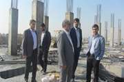 بازدید معاون دانشجویی فرهنگی دانشگاه و مدیر عامل مجمع خیرین سلامت استان تهران از خوابگاه های در حال احداث مجتمع کوی علوم پزشکی تهران