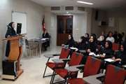 برگزاری جلسه آموزشی با محتوای پیاده سازی اعتباربخشی محورهای بهداشت محیط، ویژه سرپرستاران مجتمع بیمارستان امام خمینی (ره)