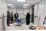 بازدید مدیر بیمارستان ضیائیان از پروژه در حال نوسازی اتاق قلب درمانگاه