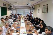برگزاری جلسه دورمیزی اعضای فرماندهی چارت بحران در بیمارستان ضیائیان