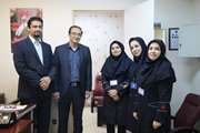 دکتر عمرانی، مدیر جدید و دکتر رفعتی، مدیر پیشین از بخش های بیمارستان جامع بانوان آرش بازدید کردند