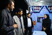 بیمارستان جامع بانوان آرش اقدام به برپایی غرفه سلامت کرد