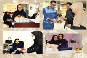 توزیع شیرینی و شکلات به مناسبت عید فطر در بیمارستان جامع بانوان آرش