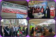 خدمت‌رسانی پایگاه سنجش سلامت مجتمع بیمارستانی امام خمینی (ره) به راهپیمایان 22 بهمن 