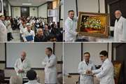مراسم تقدیر از زحمات دکتر فرزان در مجتمع بیمارستانی امام خمینی (ره) برگزار شد 