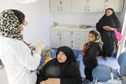 استقرار کلینیک سیار دندانپزشکی شبکه بهداشت و درمان اسلامشهر در روستای عبدل‌آباد