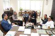 بازدید مدیرکل فرهنگی معاونت دانشجویی فرهنگی وزارت بهداشت از امکانات دانشگاه