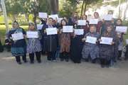 همایش پیاده روی ونرمش صبحگاهی سالمندان در پارک فدک موسی آباد