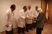 تقدیر از بازنشسگان در جشن دهه فجر  مرکز آموزشی، تحقیقاتی و درمانی قلب و عروق شهید رجایی