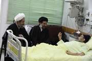 عیادت آیت الله مقتدایی و حجت الاسلام ابوترابی فرد از آیت الله راستی کاشانی در مرکز قلب تهران