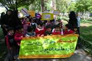 برگزاری راهپیمایی نمادین توسط مهد کودک ها به مناسبت هفته سلامت در شهرستان ری