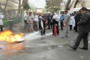 برگزاری سومین روز آموزش اطفا حریق در بیمارستان بهرامی